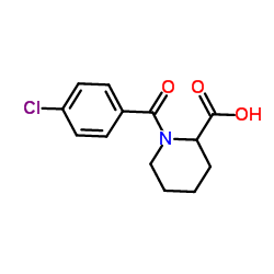 1-(4-Chlorobenzoyl)-2-piperidinecarboxylic acid Structure