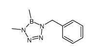 1-benzyl-4,5-dimethyltetrazaborole Structure