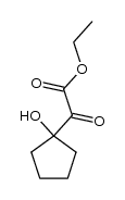 (1-Hydroxycyclopentyl)oxoacetic acid ethyl ester Structure