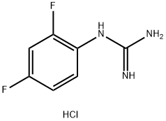 N-(2,4-difluorophenyl)guanidine hydrochloride structure