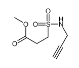 methyl 3-(prop-2-ynylsulfamoyl)propanoate结构式
