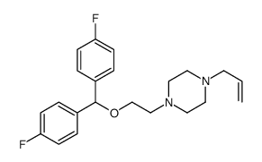 1-[2-[bis(4-fluorophenyl)methoxy]ethyl]-4-prop-2-enylpiperazine Structure