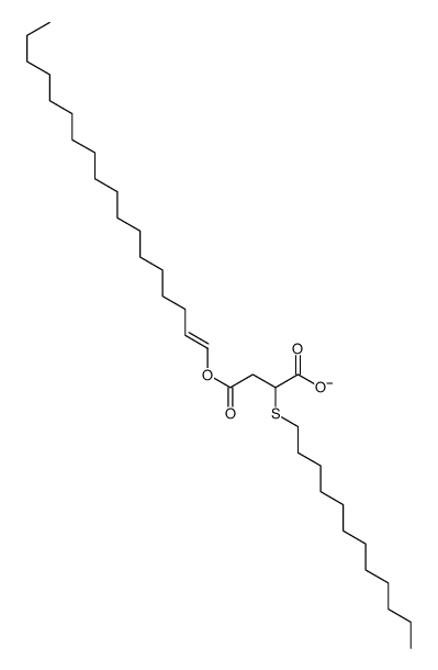 2-dodecylsulfanyl-4-octadec-1-enoxy-4-oxobutanoate Structure