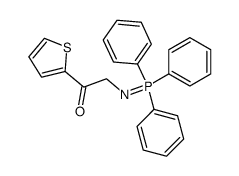 1-(thiophen-2-yl)-2-((triphenyl-5-phosphanylidene)amino)ethan-1-one Structure