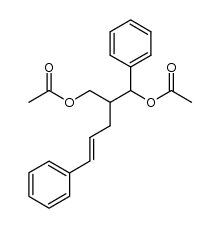 2-(α-acetoxybenzyl)-5-phenylpent-4-enyl acetate结构式