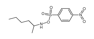 N-(hexan-2-yl)-O-((4-nitrophenyl)sulfonyl)hydroxylamine, hydrogen salt结构式