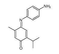 2-Isopropyl-5-methyl-1,4-benzochinon-4-(4-aminophenyl)imin Structure