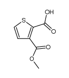 3-methoxycarbonyl-2-thiophenecarboxylic acid Structure