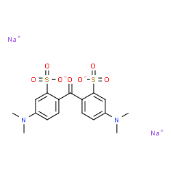 2,2'-Carbonylbis[5-(dimethylamino)benzenesulfonic acid sodium] salt Structure