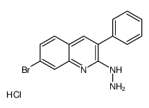7-溴-2-肼基-3-苯基喹啉盐酸盐结构式