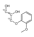 3-(2-methoxyphenoxy)propane-1,2-diol Structure