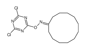 2,4-dichloro-6-cyclododecylidene-aminooxy-1,3,5-triazine结构式