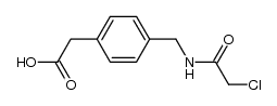 {4-[(2-chloro-acetylamino)-methyl]-phenyl}-acetic acid结构式