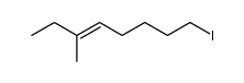 8-iodo-3-methyl-3-octene Structure