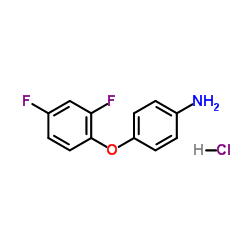 4-(2,4-Difluorophenoxy)aniline hydrochloride (1:1)结构式