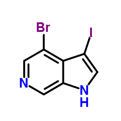 4-Bromo-3-iodo-6-azaindole Structure