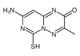 8-amino-3-methyl-6-sulfanylidene-7H-pyrimido[1,6-b][1,2,4]triazin-2-one结构式