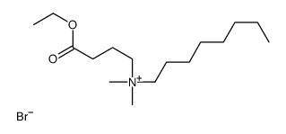 (4-ethoxy-4-oxobutyl)-dimethyl-octylazanium,bromide Structure