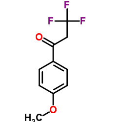 3,3,3-Trifluoro-1-(4-methoxyphenyl)-1-propanone结构式