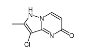 3-chloro-2-methyl-1H-pyrazolo[1,5-a]pyrimidin-5-one结构式