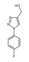 (1-(4-fluoro-phenyl)-1H-(1,2,3)triazol-4-yl)methanol结构式