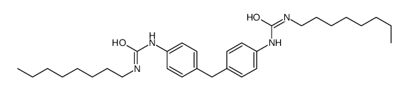 1-octyl-3-[4-[[4-(octylcarbamoylamino)phenyl]methyl]phenyl]urea Structure