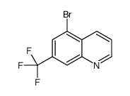 5-溴-7-(三氟甲基)喹啉结构式