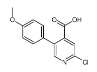 2-chloro-5-(4-methoxyphenyl)pyridine-4-carboxylic acid Structure