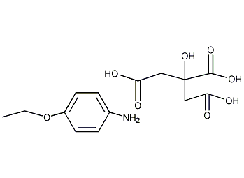 p-phenetidine citrate Structure