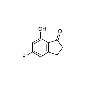 5-氟-7-羟基-2,3-二氢-1H-茚-1-酮结构式