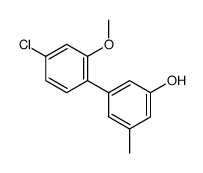 3-(4-chloro-2-methoxyphenyl)-5-methylphenol结构式