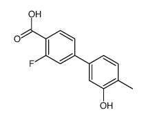 2-fluoro-4-(3-hydroxy-4-methylphenyl)benzoic acid Structure