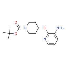 tert-Butyl 4-(3-aminopyridin-2-yloxy)piperidine-1-carboxylate结构式