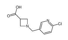 1-(6-Chloro-pyridin-3-ylmethyl)-azetidine-3-carboxylic acid Structure