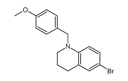 6-bromo-1-(4-methoxy-benzyl)-1,2,3,4-tetrahydro-quinoline结构式