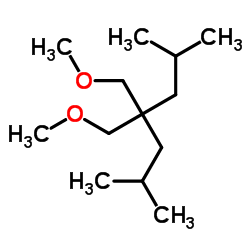 4,4-双(甲氧基甲基)-2,6-二甲基庚烷结构式