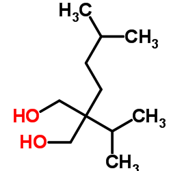 2-Isopropyl-2-(3-methylbutyl)-1,3-propanediol结构式