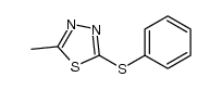2-methyl-5-(phenylthio)-1,3,4-thiadiazole结构式
