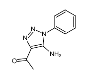 1-[5-amino-1-phenyl-1H-1,2,3-triazole-4-yl]ethanone Structure