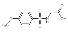 {[(4-METHOXYPHENYL)SULFONYL]AMINO}ACETIC ACID structure