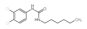 Urea,N-(3,4-dichlorophenyl)-N'-hexyl- structure