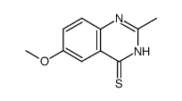 6-methoxy-2-methyl-3H-quinazoline-4-thione结构式