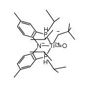 [(N[2-PiPr2-4-methylphenyl]2)Ti=O(CH2tBu)] Structure