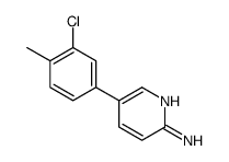 2-Amino-5-(3-chloro-4-Methylphenyl)pyridine结构式