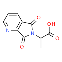 6H-Pyrrolo[3,4-b]pyridine-6-acetic acid,5,7-dihydro--alpha--methyl-5,7-dioxo- Structure