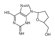 2-amino-9-[(2R,5S)-5-(hydroxymethyl)oxolan-2-yl]-3H-purine-6-thione Structure
