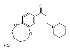 3-piperidin-1-yl-1-(2,3,4,5-tetrahydro-1,6-benzodioxocin-8-yl)propan-1-one,hydrochloride Structure