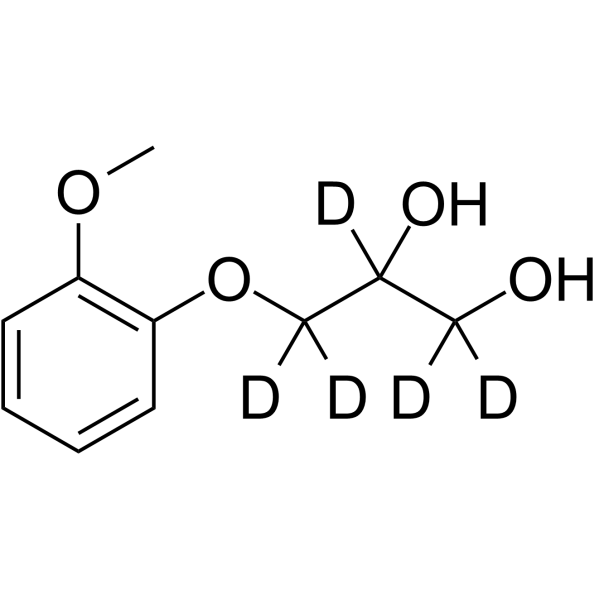 Guaifenesin-d5结构式