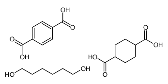 cyclohexane-1,4-dicarboxylic acid,hexane-1,6-diol,terephthalic acid Structure