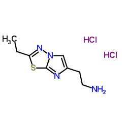 2-(2-Ethylimidazo[2,1-b][1,3,4]thiadiazol-6-yl)ethanamine dihydrochloride结构式